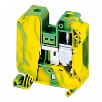 Клемма для заземления с винтовым зажимом TERMINAL 35мм?, желто-зеленый, NSYTRV352PE | код. NSYTRV352PE | Schneider Electric